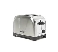 Haden Iver Toaster 2 Slice - Stainless Steel Compact Design with Browning Controls, Defrost/Reheat/Cancel Functions & Anti-Jam Function - 2 Slice Toaster Wide Slot - Easy to Clean- 700W