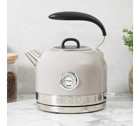 Haden Jersey Putty Retro Traditional Kettle 1.5L Cordless, Stainless Steel 3000W