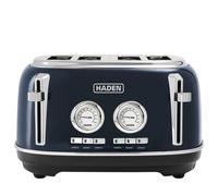 Haden Jersey Retro 4 Slice Toaster, Coated Stainless Steel, Steel Blue - 203601