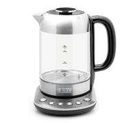 Haden Richmond Kettle ? Electric Variable Temperature Fast Boil Kettle, 3000W, 1.7Litre, Brushed Stainless-Steel & Glass, Silver