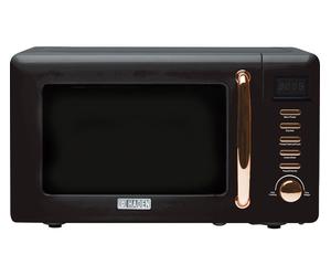 HADEN Salcombe 197061 Solo Microwave - Black & Copper, Gold,Black