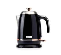 Haden Salcombe Black Kettle - 1.7L Cordless Kettle - Fast Boil 3KW - Stainless Steel with Quiet Operation, Auto Shut-Off, Boil-Dry Protection,