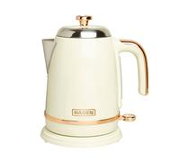 Haden Salcombe Cordless Kettle - Electric Kettle, 3000W, 1.7 Litre, Cream & Copper - CE04