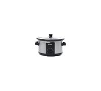 Haden Slow Cooker - 3.5 litres Removable Ceramic Pot with Glass Lid - 3 Temperature Settings, Stainless Steel Wrap Housing, Perfect for 2-4 People.