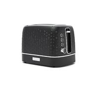 Haden Starbeck Black Toaster 2 Slice - Dual Controls - Variable Browning Controls - Easy To Clean - 1040W - Removable Crumb Tray - Wide Slots - Compact 2 Slice Toaster