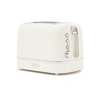 Haden Starbeck Ivory Toaster 2 Slice - Elegant White Toaster with Wide Slots, Adjustable Browning, and Chrome Detailing - Best 2 Slice Toaster for Modern Kitchens