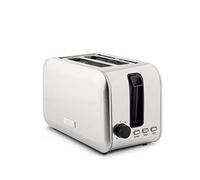 Haden Stoke Toaster 2 Slice - Brushed Stainless Steel Toaster - Adjustable Browning Control - Cancel/Defrost/Reheat Functions - Removable Crumb Tray - 750W