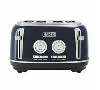 Haden Toaster Jersey 4 Slice Retro Dual Control Steel Blue