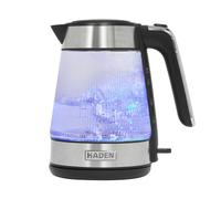 Haden Whitby Ribbed Illuminating Glass Kettle, 1.7L, Clear - 211705