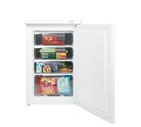 Haden White 55cm Under Counter Freezer - 85L Capacity, 4 Freezer Drawers, Mechanical Temperature Control, Manual Defrost, Reversible Door