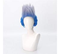 Hades Descendants 3 Cosplay Wig Short Sapphire Blue Heat Resistant Synthetic Hair Halloween Carnival Anime Costume Wigs for Men KUJ7936