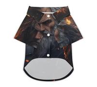 Hades Greek Mythology Pet Shirt Dogs Cats Clothes Short Sleeve Breathable Puppy Costume