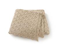 Hadetoto Cotton Baby Cellular Blanket, 100 x 80cm (Beige)