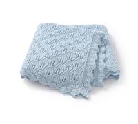 Hadetoto Cotton Baby Cellular Blanket, 100 x 80cm (Light Blue)