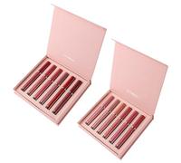 Hadexperienced Sexy Lips Kit, Instant Fusion Embrace the 2-in-1 Charm, 6 Colors A/B Collection - Water-resistant, Lasts up (Type-A&B(2pcs))