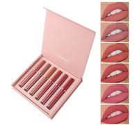Hadexperienced Sexy Lips Kit, Instant Fusion Embrace the 2-in-1 Charm, 6 Colors A/B Collection - Water-resistant, Lasts up (Type-A)