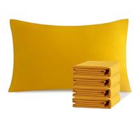 Hadi Bedding Company Gold Extra Large Pillowcases 1000 Thread Count Set of 2 Egyptian Cotton 25 x 43 Inches Fits The Fluffiest Pillows Including The Pancake Pillow Extra Tall Pillowcase Luxury