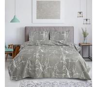 Hadi London 4 Piece Bedding Set Duvet Cover Fitted Sheet with Pillow Cases Soft Brushed Microfibre Printed Complete Bed Sets in Single Double and King Size (MADRID-106, King (U.K. Standard))