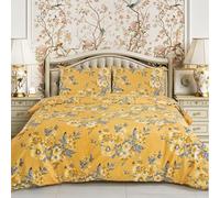 Hadi London 4 Piece Bedding Set Duvet Cover Fitted Sheet with Pillow Cases Soft Brushed Microfibre Printed Complete Bed Sets in Single Double and King Size (MADRID-120, King (U.K. Standard))