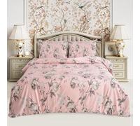 Hadi London 4 Piece Bedding Set Duvet Cover Fitted Sheet with Pillow Cases Soft Brushed Microfibre Printed Complete Bed Sets in Single Double and King Size (MADRID-113, Double)