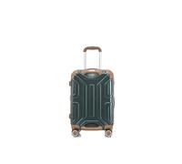 Hadi London Cabin Size Suitcase 20 Inch - Lightweight Hard Shell Trolley Luggage with Spinner Wheels, TSA Lock & Anti-Theft Zipper - Hardside Travel Bag for EasyJet - ABS+PC (Dark-Green (20"))