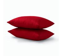HADI LONDON Housewife Pillow Case offers luxurious comfort for a restful sleep, making it soft, breathable, and durable for pillows. (RED)