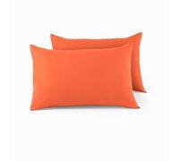 HADI LONDON Housewife Pillow Case offers luxurious comfort for a restful sleep, making it soft, breathable, and durable for pillows. (ORANGE)