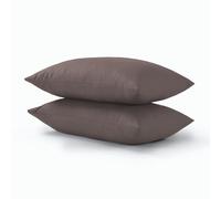 HADI LONDON Housewife Pillow Case offers luxurious comfort for a restful sleep, making it soft, breathable, and durable for pillows. (CHOCOLATE)