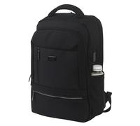Hadi London Waterproof Laptop Backpack - Stylish Travel Rucksack for Men & Women - 40L Cabin Size with USB & Headphone Port - Perfect for Travel, School, Work and Hiking (Black)