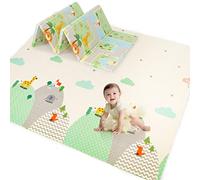 Hadibio Baby Play Mat, Foam Waterproof Playmat Reversible Large Floor Crawling Mat for Children, Toddlers & Babies, Yoga Mat Picnic Mat Play Mats for Bedroom, Nursery, Playroom or Park, 180 x 200 cm