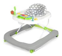 Hadibio Baby Walker, 2 in 1 Foldable Height Adjustable Walker with Music and Lights, Converts to Baby Push Along Walker and Kids Feeding Seat with Removable Play Tray, Suitable for 6 Months+, Grey