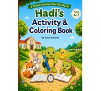 Hadi's Activity & Coloring Book: Fun Coloring Pages, Mazes, Matching Games and Hidden Objects for Ages 4-7