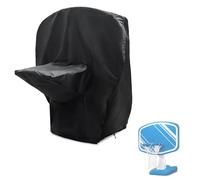 Hadisi Pool Basketball Hoop Cover,Heavy Duty Waterproof Dustproof Full Cover for Water Basketball Stand 37.5"W x 24"D x43"H,Pool Basketball Hoop Cover for Multiple Brands (Black)