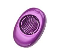 HAdLAm Egg Slicer, Kitchen Multi-Purpose Egg Cutter Tool, Skin Egg Slicer Petal Splitter, Plastic Egg Slicer for Hard Boiled Eggs (Color : Purple)