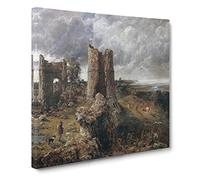 Hadleigh Castle by John constable Canvas Print | Gallery Wrapped 30mm Frame Wall Art | 14x14 inches | Ready to Hang | Classic Cityscape Picture | Living Room Bedroom Lounge Office