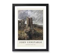 Hadleigh Castle By John Constable Exhibition Museum Painting Framed Wall Art Print, Ready to Hang Picture for Living Room Bedroom Home Office Décor, Black A4 (34 x 25 cm)