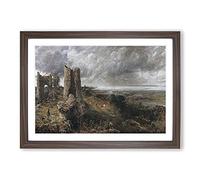 Hadleigh Castle by John Constable Framed Print | A2 Walnut Framed Wall Art | Ready to Hang | Modern Cityscape Picture | Living Room Bedroom Lounge Office