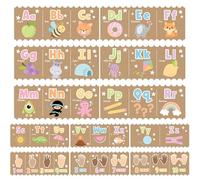 Hadley Designs Alphabet for Classroom Wall Decor - ABC Posters for Classroom Wall Chart Preschool & Kindergarten, ABC Letters & Number Line Elementary Must Haves, Kraft Daycare & Homeschool Essentials