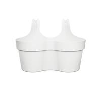 Hadley Louvre Duo Balcony Hanger, White