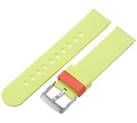 HADLEY-ROMA b&nd with Mode Genuine Silicone Watch Band, Yellow, 20mm