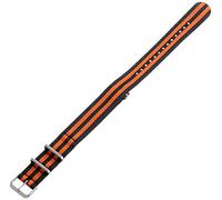 Hadley-Roma MS4230RF 180 Watch Strap, Orange, 20mm, Modern