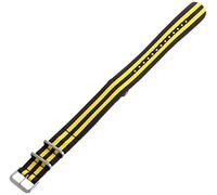 Hadley-Roma MS4230RF 180 Watch Strap, Yellow, 22 mm