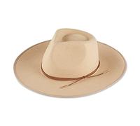 Hadley Wren Tickled Pink Women's Hilary Wool Panama Hat, Faye, Nude, One Size
