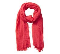 Hadley Wren womens Classic Soft Solid Lightweight Oblong Scarf, Coral, One Size