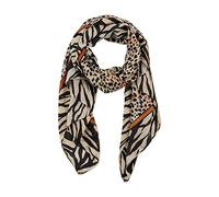 Hadley Wren Women's Lightweight Spring Animal Print Fashion Scarf, Urban Safari Orange, One Size
