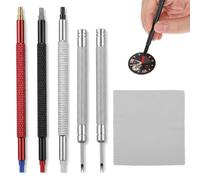 Hadnves 6PCS Watch Hands Repair Tool Kit Watchmaker Wristwatch Setting Tool | Professional Puller Plunger Set. Removers Lever Minute Second Hand Removal, Pusher Set Includes Cleaning Cloth