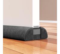 HADOR Door Draft Stopper for Bottom of Door, 36 Inch Under Draft Air Noise Light Blocker 30"- 36" Double Side Triangle Soundproof Sweep Filler Seal Gap up to 1.7" for Patio Sliding Door Guard, Black