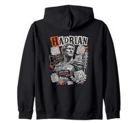Hadrian Emperor Rome Legavi Opera Non Nomina Zip Hoodie