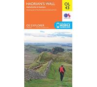Explorer OL 43 Hadrian's Wall Map, Orange One Size