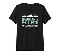 Hadrian's Wall Path Accomplished Walking Hiking Camping Premium T-Shirt